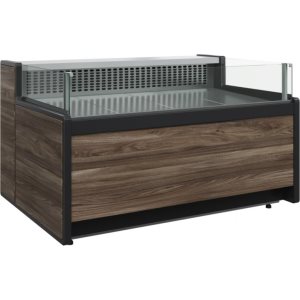 Витрина холодильная Carboma GC111 SM 0,94-2 (открытая) (1008 Темный дуб)