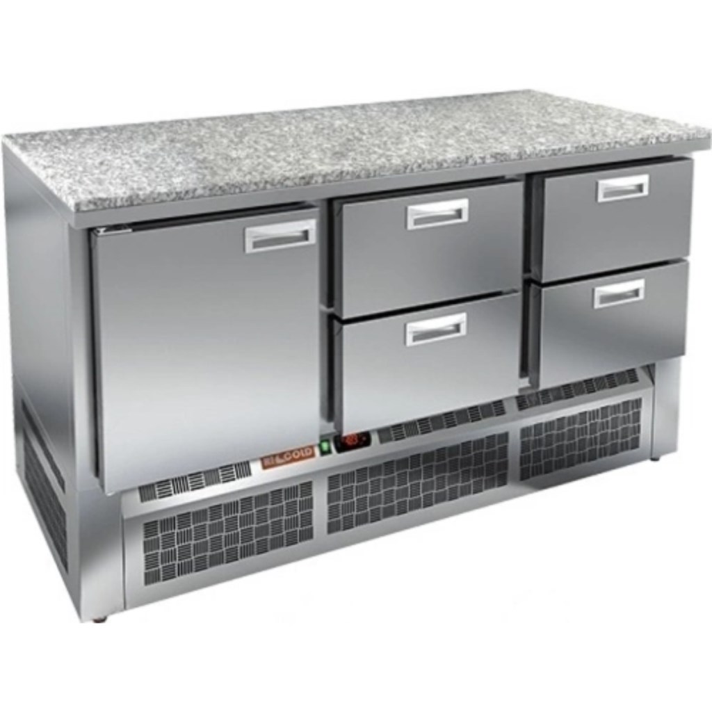 Стол холодильный среднетемпературный HiCold SNE 122/TN O камень