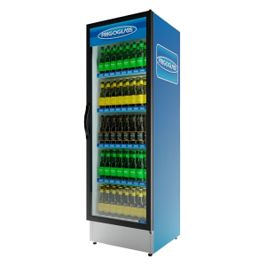 Шкаф холодильный Frigoglass Plus 600 (R290) (сер.корпус,бел.кабинет,сер.рамка дв.,2Led,6полок,6ЦД)