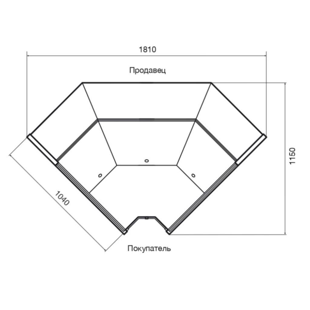 Витрина холодильная Dazzl Galaxy 080 ЗУ 90 динамика