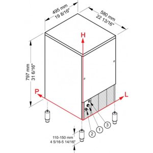 Льдогенератор Brema IMF 58A HC (пальчики) - Изображение 3