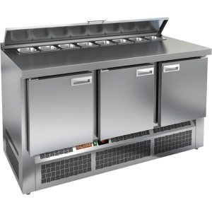 Стол холодильный для салатов HiCold SLE1-111GN (1/3) 3 замок