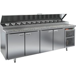 Стол холодильный для пиццы HiCold PZ2-1111/GN (1/6H) камень (R290)