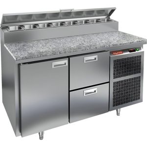 Стол холодильный для пиццы HiCold PZ2-12GN (1/6) камень