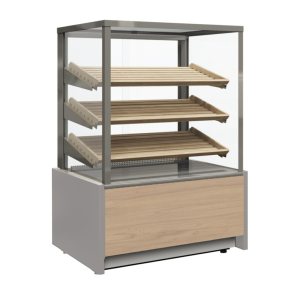 Витрина кондитерская Carboma KC70 N 0,6-2 Light Паттерн (0106 Седой дуб) хлебная, без стекла