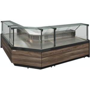 Витрина холодильная Carboma GC111 SM 0,94-1 (1008 Темный дуб) (газлифт, без боковин) - Изображение 3