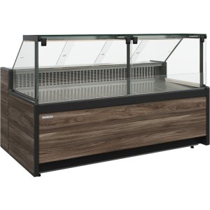 Витрина холодильная Carboma GC111 SM 3,75-1 (1008 Темный дуб) (без боковин)