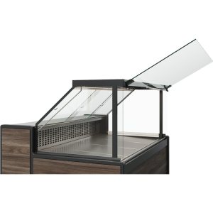 Витрина нейтральная Carboma GC111 N 2,0-1 (1008 (Темный дуб)) (газлифт, без боковин) - Изображение 2