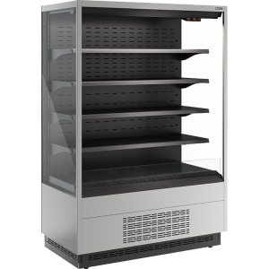 Горка холодильная Carboma FC20-07 VM 1,3-2 (версия 2.0) (ночная шторка) (9006-9005)