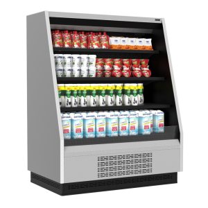 Горка холодильная Carboma F16-08 VM 1,3-2 0300 (версия 2.0) (9006-9005) (бок металл)