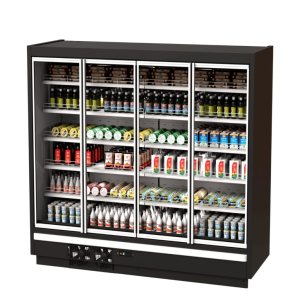 Горка холодильная Kifato Прага 2500×800×2150 (с дверьми, встроенный агрегат)