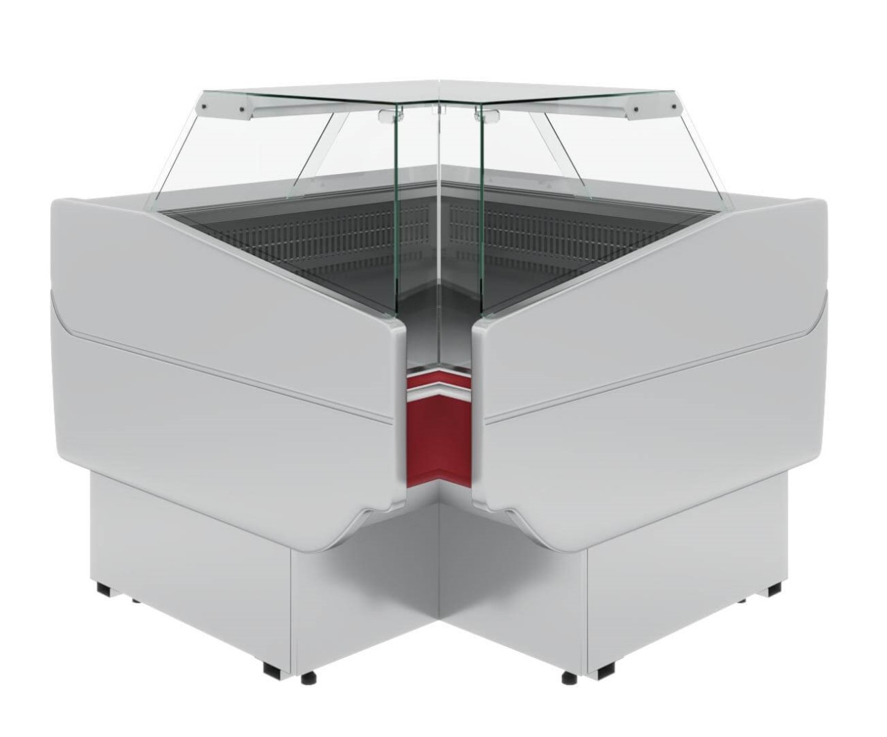 Витрина холодильная Carboma GС120 ВХСу-6 (GС120 VV 6) внутренний угол, динамика