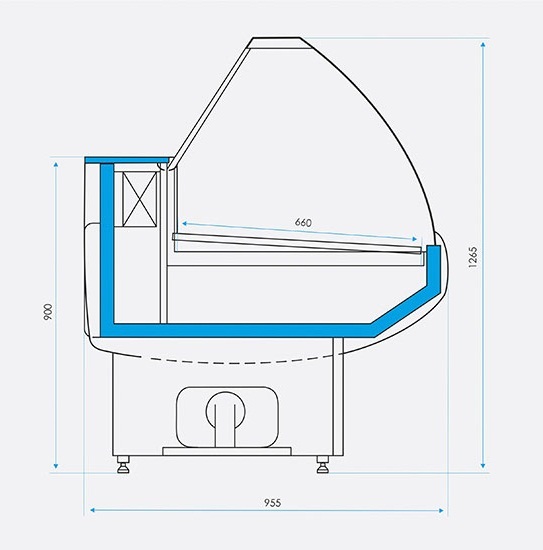 Витрина холодильная CRYSPI Octava 1200 - Изображение 2